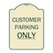 Signmission Customer Parking Only Heavy-Gauge Aluminum Architectural Sign, 24" x 18", TG-1824-24211 A-DES-TG-1824-24211 - alternate 1